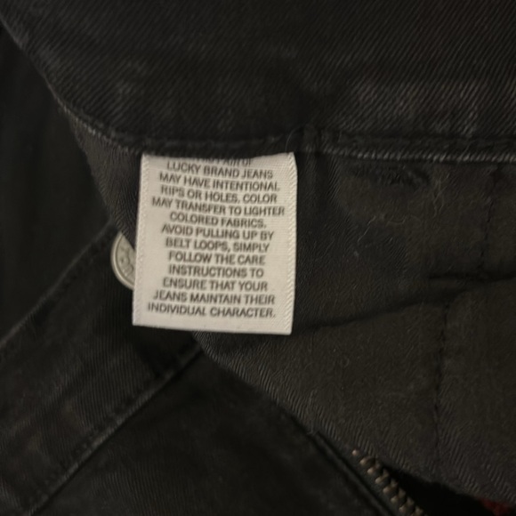 Lucky Brand Black Wash Olive High Rise Skinny Stretch Jeans 29" Inseam Size 10 - Picture 4 of 5